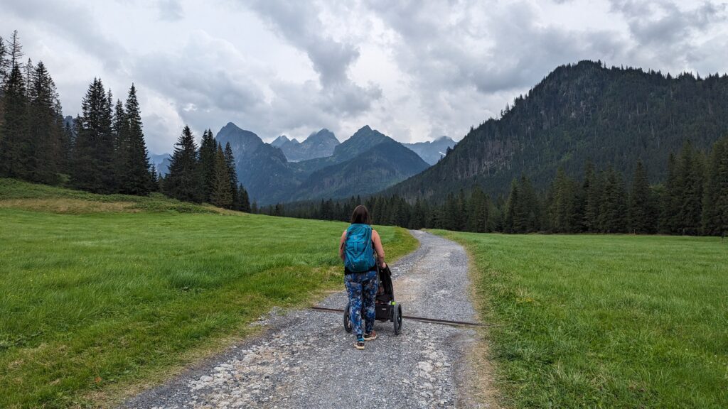 Tatry z wózkiem dziecięcym 
