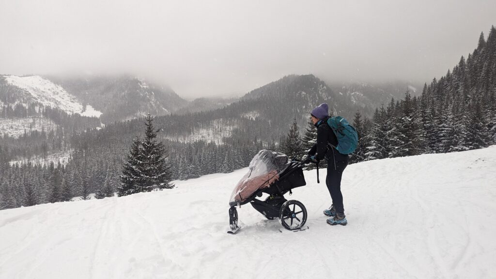 Tatry z wózkiem dziecięcym
