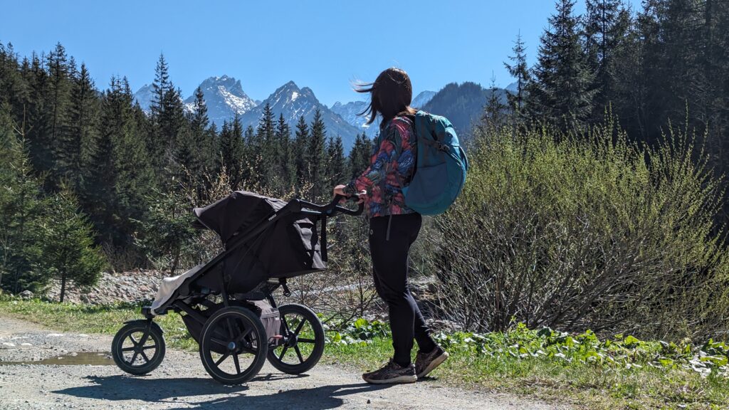 Tatry z wózkiem dziecięcym