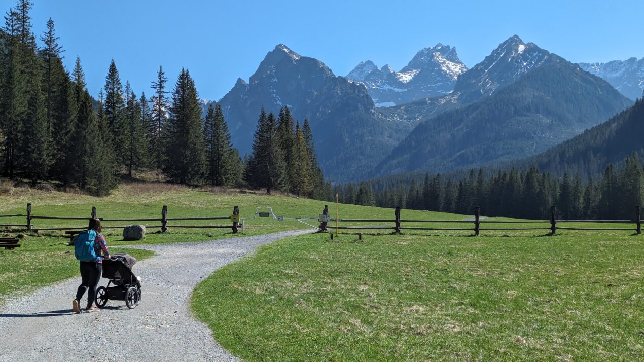 Tatry z wózkiem dziecięcym