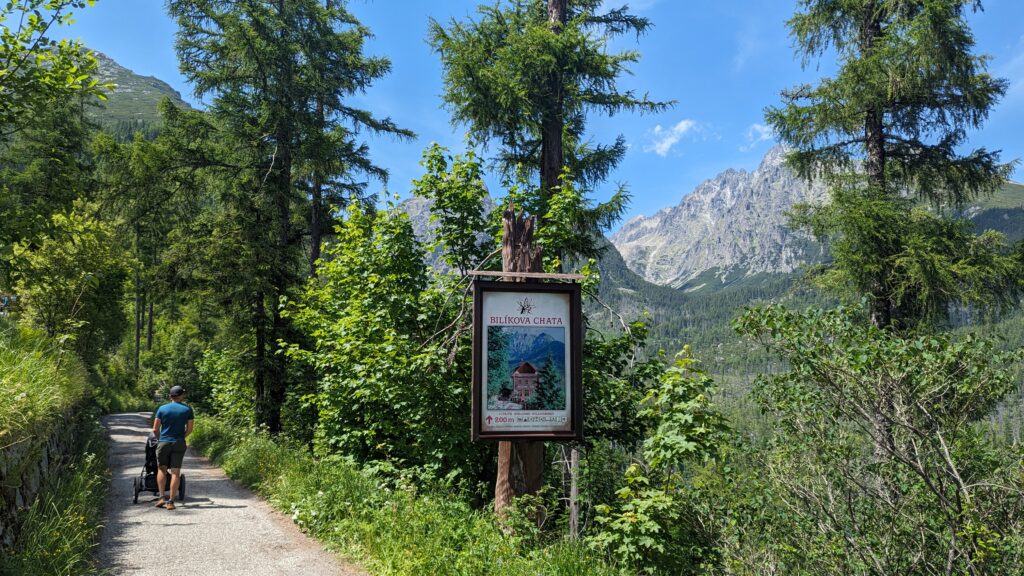 Tatry z wózkiem dziecięcym