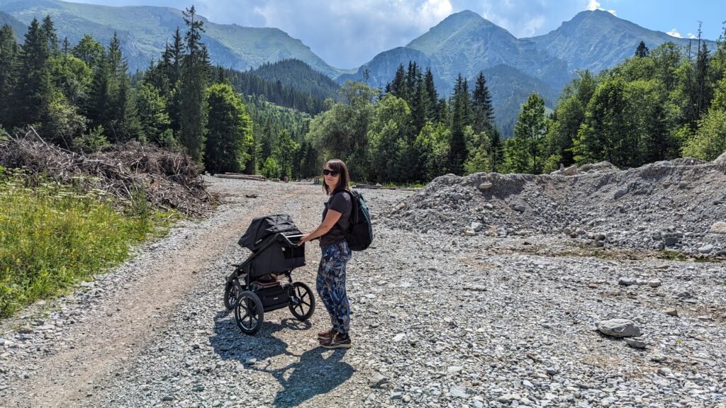 Tatry z wózkiem dziecięcym